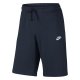 Bermuda Moletom Nike Club JSY Fleece Marinho